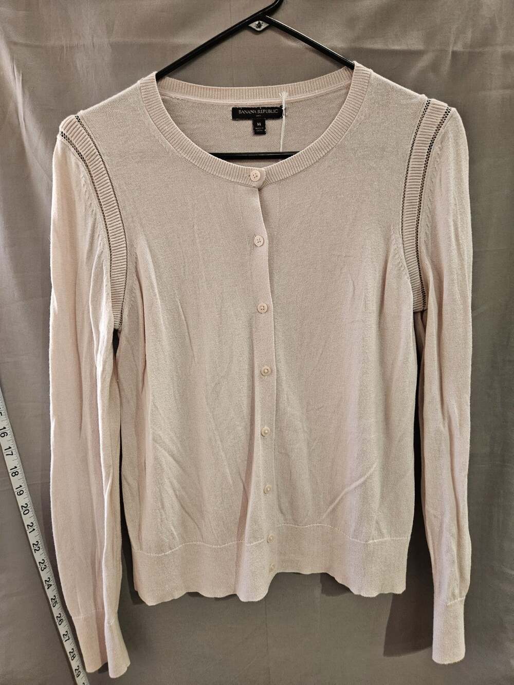 Banana Republic Long Sleeve Botton Down Women's Shirt Pink Med. TG2461